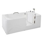 Home deluxe - baignoire pour personnes ges couche avec fonction balno vital m - 153 x 76 cm sortie ...