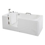 Home deluxe - baignoire pour personnes ges couche avec fonction balno vital m - 153 x 76 cm sortie ...
