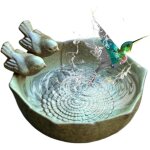 Bain d'oiseaux en c�ramique au sol - bassin de nourrissage au sol pour