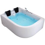 Home deluxe - jacuzzi d'intrieur pour 2 personnes blue ocean xl orientation : droite, dimension : 180 ...