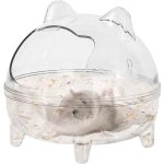 Bain de sable pour hamster - salle de bain - en acrylique transparent - pour hamster - baignoire - toilettes ...