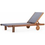 Habitat et jardin - bain de soleil en bois exotique 'sagon' - maple - gris