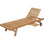 Happy garden - bain de soleil pliant en teck lombok