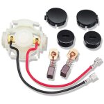 Balai de charbon cb430 + porte balai charbon + casquettes pour , xu, charbon meuleuse makita dga452 bga452 ...