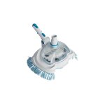 Aqualux - balai ovale aspirant avec prefiltre int�gr� pour piscine - brosses laterales - poign�e orientable ...