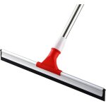 Balai raclette sol de large 43cm avec manche(147cm), brosse d'essuie - glace au sol en lame de caoutchouc, ...