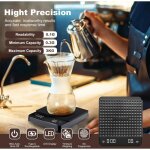 Balance caf avec minuterie, balance de precision avec cran led et coussin thermique, multifonctionnelle ...