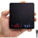 Balance � caf� nano avec minuterie, balance � expresso avec tare automatique, capteur tactile et couvercle ...