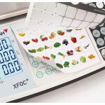 Balance commerciale xfoc + poids prix 15 / 30 kg avec colonne et clavier plu - gram Balance commerciale xfoc + poids prix 15 / 30 kg avec colonne et clavier plu - gram