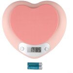 Balance de cuisine �lectronique, capacit� de 5 kg, �cran lcd en forme de c?ur, avec fonction tare, convient ...