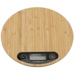 Balance de cuisine �lectronique - balance num�rique en bambou ronde avec �cran led - balance de precision ...