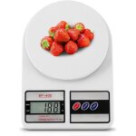 Balance de cuisine num�rique, capacit� 10 kg, en acier inoxydable, fonctionne sur piles id�ale pour la ...