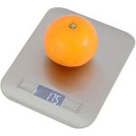 Balance de cuisine numérique 5 kg, ultra - fine, en acier inoxydable de qualité supérieure, avec écran ... Balance de cuisine numérique 5 kg, ultra - fine, en acier inoxydable de qualité supérieure, avec écran ...