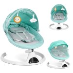 Balancelle bébé, transat électrique 5 vitesses, avec télécommande, affichage led, musique bluetooth, ... Balancelle bébé, transat électrique 5 vitesses, avec télécommande, affichage led, musique bluetooth, ...