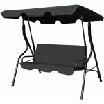 Balancelle de jardin sur pied pour 3 personnes avec toit impermabilisant idal pour jardin terrasse ...