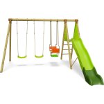 Trigano - balanoire en bois 2, 30 m topwood punji - 5 enfants