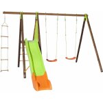Balan�oire en bois poutre m�tal 2, 30 m techwood premium xalto - 5 enfants