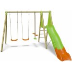 Balanoire en bois poutre mtal techwood optima trigano 2, 30 m avec toboggan