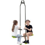 Balan�oire double face � face pour portique enfant, acier et plastique durable - 97, 5 x 23 x 170 cm, ...