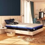 Matelas bros 140 x 190 cm mousse à mémoire et ressorts ensaches technologie hybride multi densité soutien ... Matelas bros 140 x 190 cm mousse à mémoire et ressorts ensaches technologie hybride multi densité soutien ...