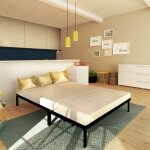 Matelas bz 140 x 190 cm pour canap� lit en mousse et mousse � m�moire de forme �paisseur 10 cm tissu ...