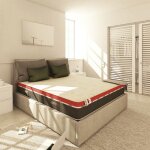 Baldiflex - matelas hybride avec ressorts ensaches et m�moire de forme 5 cm energy 800 mesure 70x200 ...