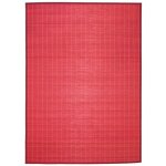 Thedecofactory - bali chic - tapis en bambou � lattes et ganse rouge 133x180