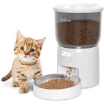 Balimo 3l distributeur croquettes chat automatique, minuterie programmable fonction d'enregistrement, ...