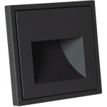 Balise led 1w encastrable murale luxe 990 pour bo�tier universel 3000k noir blanc chaud