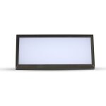 Balise murale ext�rieur encastrable rectangulaire 12w ip65 noir - blanc chaud 2300k - 3500k - silamp