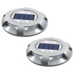 Balise solaire de signalisation routi�re en alliage d'aluminium, 4 led, �clairage ext�rieur pour all�es, ...