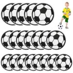 Ballon de football patchs de broderie 20 pi�ces �cusson brod� de football en tissu patchs de football ...