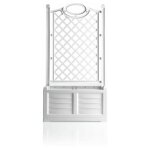 Bama - jardinière treillage - separe - h 150 cm x l 80 cm - blanc - livraison gratuite Bama - jardinière treillage - separe - h 150 cm x l 80 cm - blanc - livraison gratuite