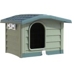 Bama - niche bungalow pour chien - taille m - vert - h 62 x l 89 x p 75 cm - livraison gratuite