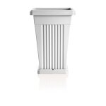 Bama - pot de fleurs 'piramide' en plastique - blanc - 50 l - livraison gratuite