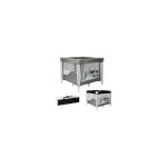 Bambisol - parc / berceau b�b� pliant 90x90cm avec 2 niveaux de couchage - sac de transport, espace de ...