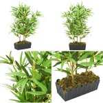 Bambou artificiel 500 feuilles 80 cm vert - bambou vert - bambou artificiel 80 cm