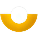 Bamyum applique murale int�rieure et exterieur, luminaire chambre moderne avec boule de verre blanc, ...