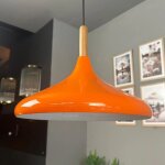 Bamyum champion lampe � bois suspension moderne en metal de 35 cm, lustre de salon, chambre, cuisine, ...