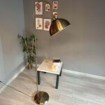 Lampadaire moderne en mtal brun avec tte de lit mobile, culot e27, lampadaire moderne pour salon ou ...