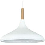 Lampe suspendue simple avec tte de lit en bois blanc intrieur blanc ? lustre vintage e27 35 cm pour ...