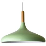 Bamyum - lampe suspendue simple avec tête de lit en bois vert ? lustre vintage e27 Ø35 cm pour salon, ... Bamyum - lampe suspendue simple avec tête de lit en bois vert ? lustre vintage e27 Ø35 cm pour salon, ...