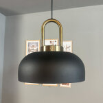 Bamyum rocha suspension luminaire industrielle r�tro en metal de 30 cm, lustre de salon vintage, �clairage ...