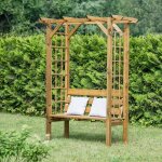 C�monjardin - banc 2 places avec arche en bois