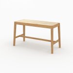 Banc 2 places en bois de chêne massif et cannage - kappa Banc 2 places en bois de chêne massif et cannage - kappa