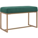 Banc 80 cm vert velours vidaxl
