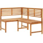 Vidaxl - banc d'angle de jardin 140 cm bois solide d'acacia Vidaxl - banc d'angle de jardin 140 cm bois solide d'acacia