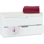 Relaxdays - banc à chaussures, commode rangement, banquette 2 tiroirs, meuble entrée, couloir, hlp : ... Relaxdays - banc à chaussures, commode rangement, banquette 2 tiroirs, meuble entrée, couloir, hlp : ...