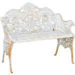 Biscottini - banc de jardin en fonte 110x55x90 cm canapé d'extérieur banc élégant liberty avec accoudoirs ... Biscottini - banc de jardin en fonte 110x55x90 cm canapé d'extérieur banc élégant liberty avec accoudoirs ...