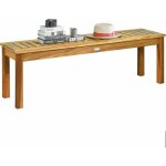 Costway - banc de jardin en bois d'acacia 132 x 34 x 43, 5cm avec pieds en u charge max 360kg Costway - banc de jardin en bois d'acacia 132 x 34 x 43, 5cm avec pieds en u charge max 360kg